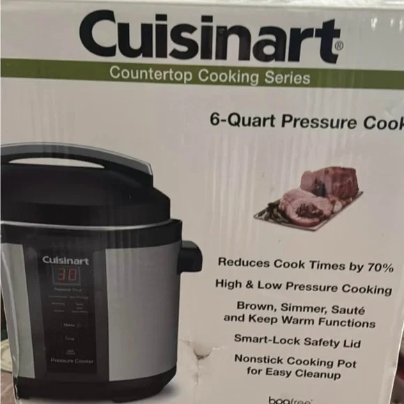 Cuisinart Silver and Black Pressure Cooker - Picture 2 of 2
